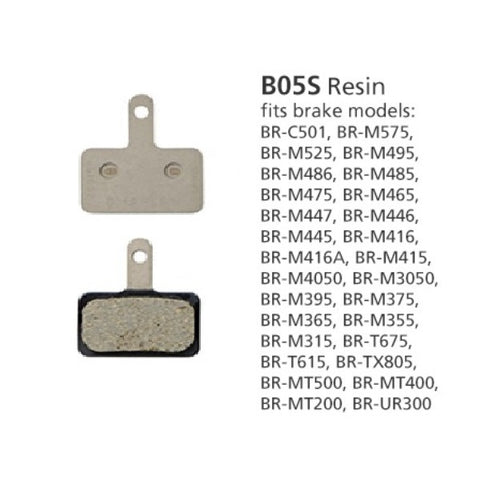 SHIMANO DISC BRAKE PADS B05S-RX RESIN